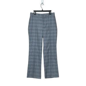 WAYF black blue plaid straight legs crop pants size M